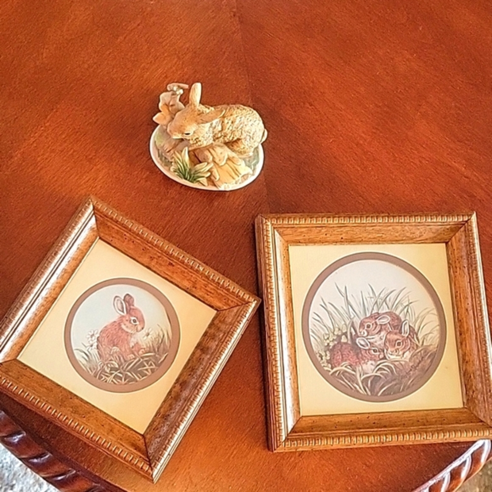 Deco picture and Homeco bunny set of three